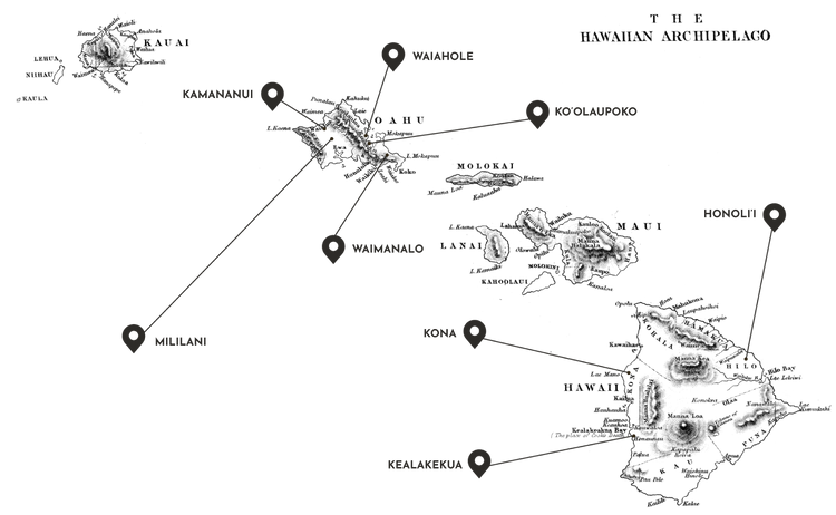 Image of map of Hawaii