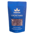 Image of blue, 8oz pouch of cacao nibs