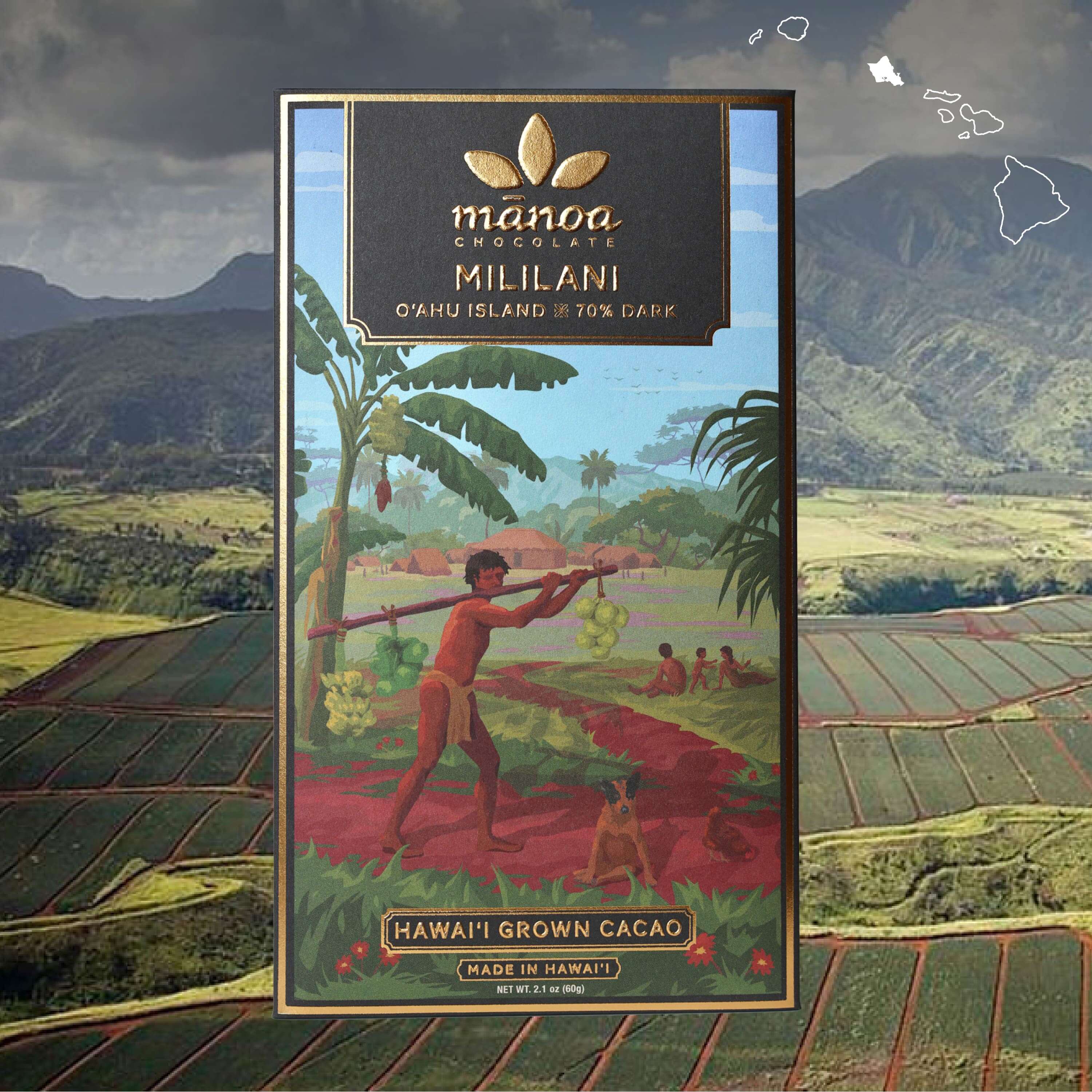 Mililani, Oʻahu Island Bar 70% – Manoa Chocolate Hawaii