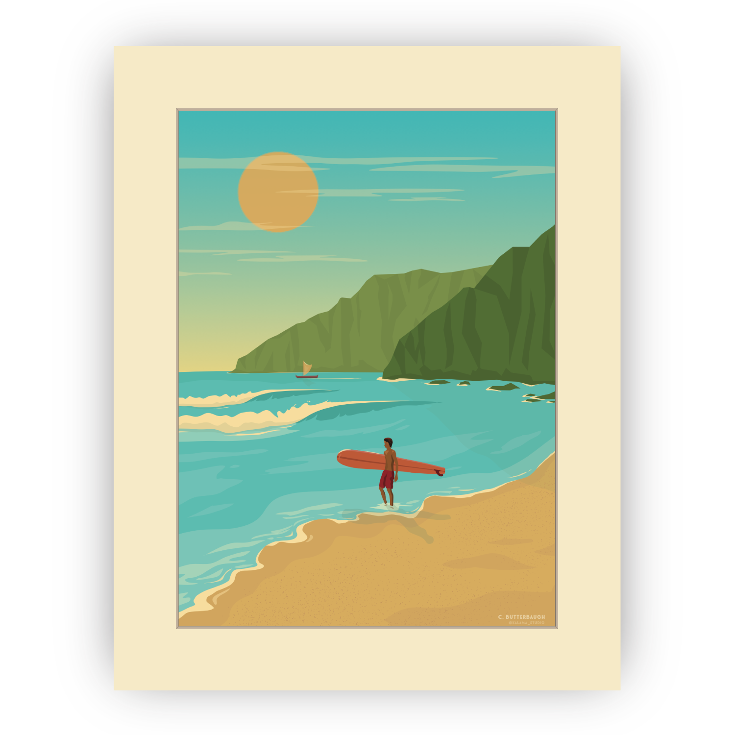 Hawai'i Surfer • Art Print – Manoa Chocolate Hawaii