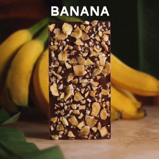 Banana, mango, coconut, coffee, passion fruit, sea salt chocolate bars