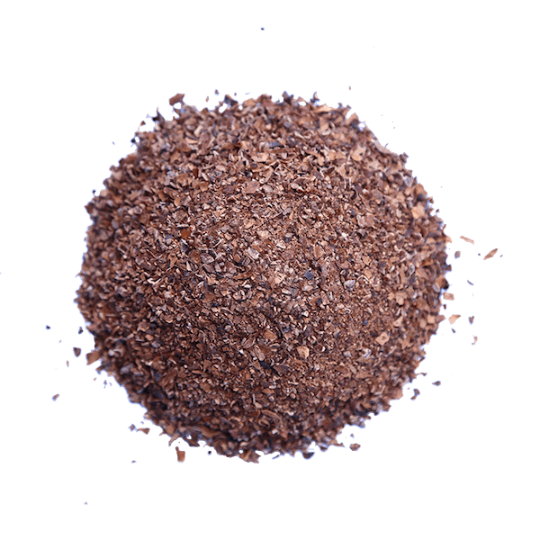 Image of pile of ground up cacao seeds