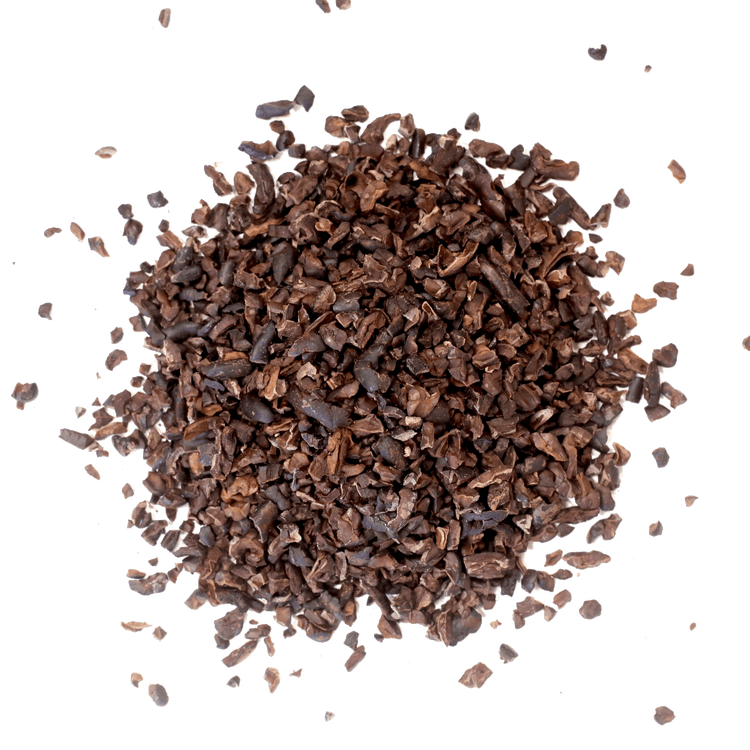 Image of a pile of cacao nibs