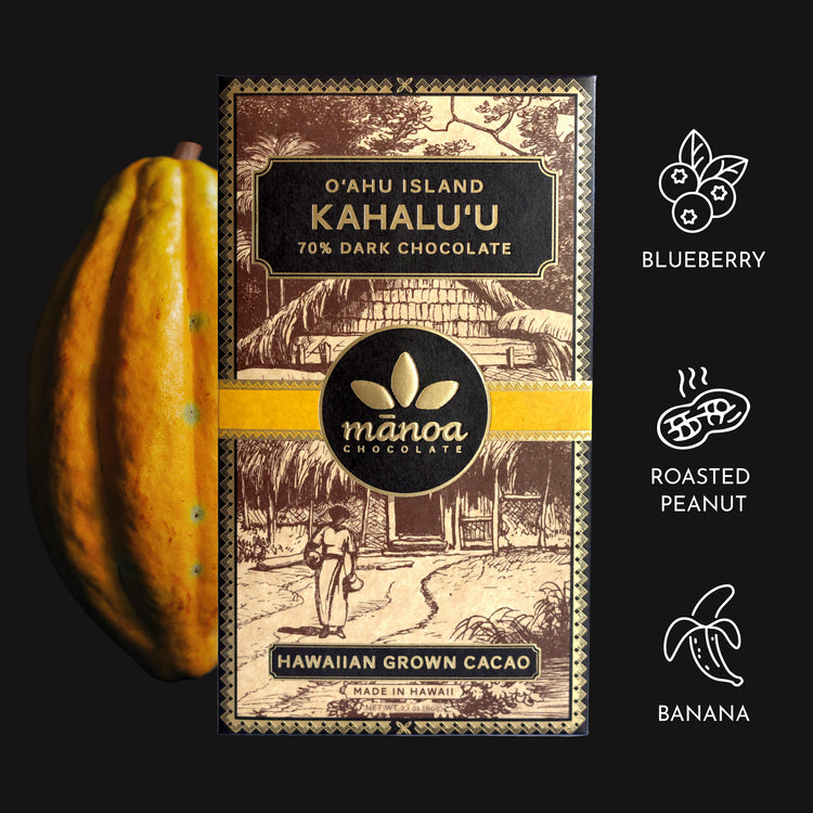 Image indicating tasting notes of blueberry, roasted peanut and banana