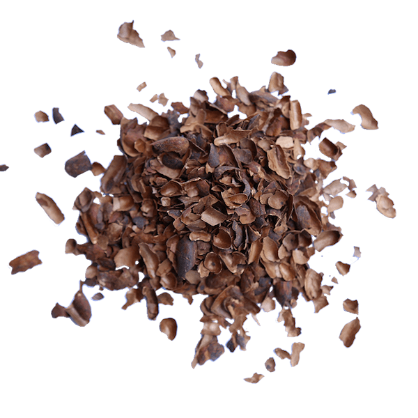 Image of a pile of cacao shells