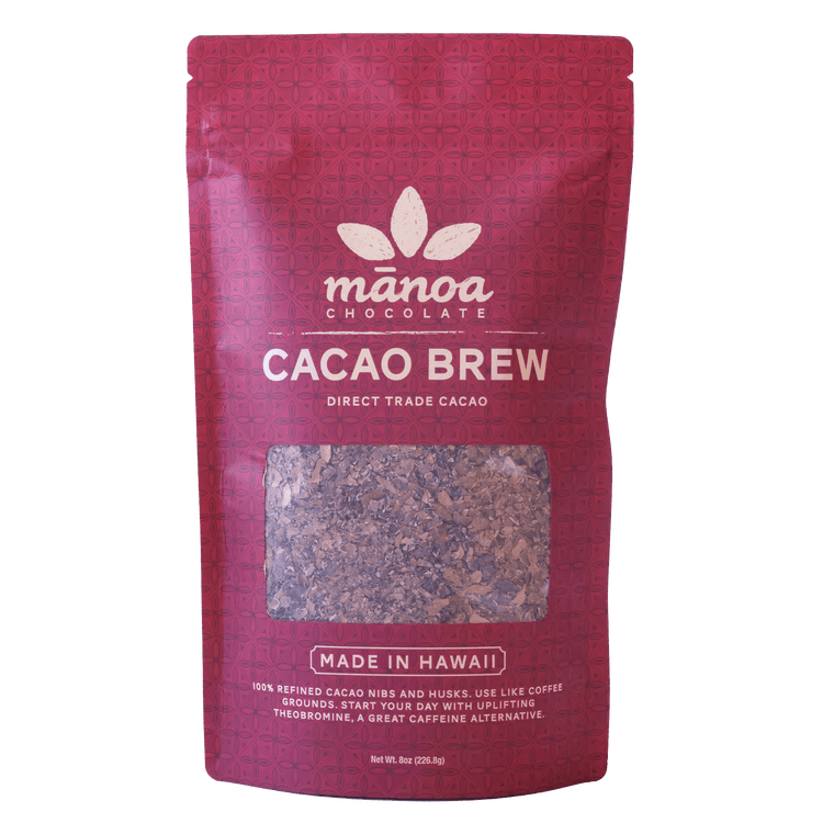 image of Red package of Manoa Chocolate Cacao Brew