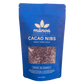 Image of blue, 8oz pouch of cacao nibs