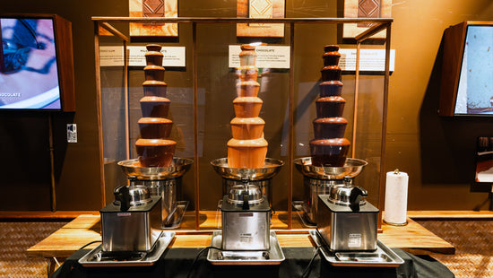 image of 3 chocolate fountains