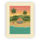 image of kailua beach hut art print