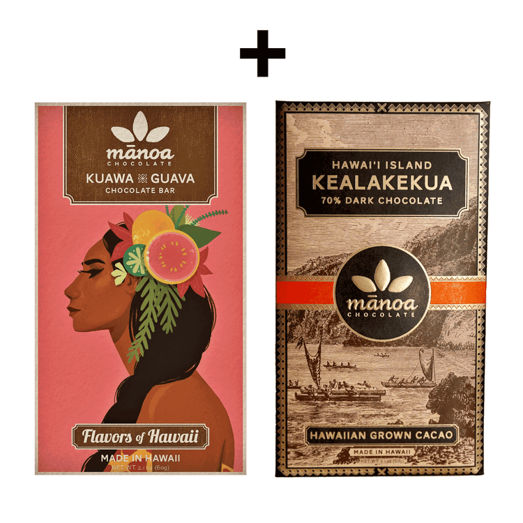 Image of guava and kealakekua chocolate packages