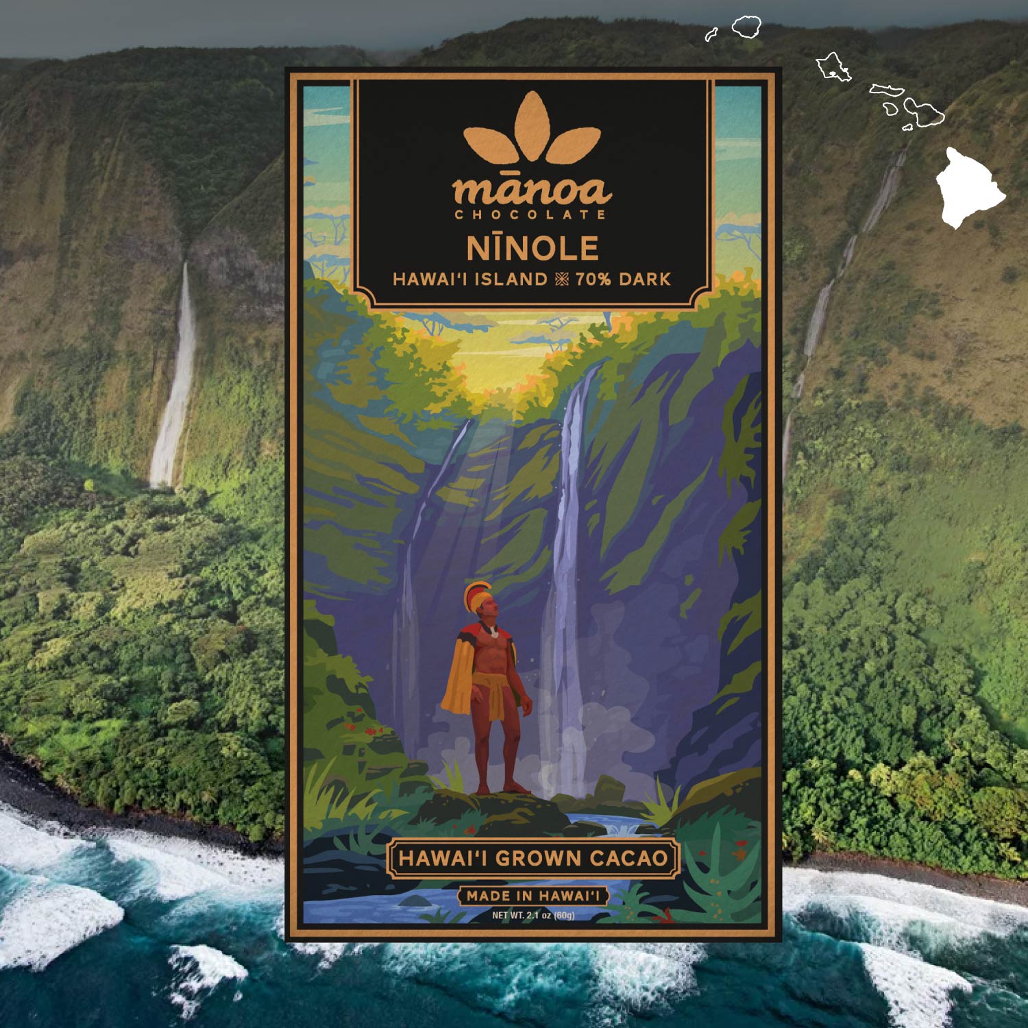 Nīnole, Hawaiʻi Island Bar 70% – Manoa Chocolate Hawaii