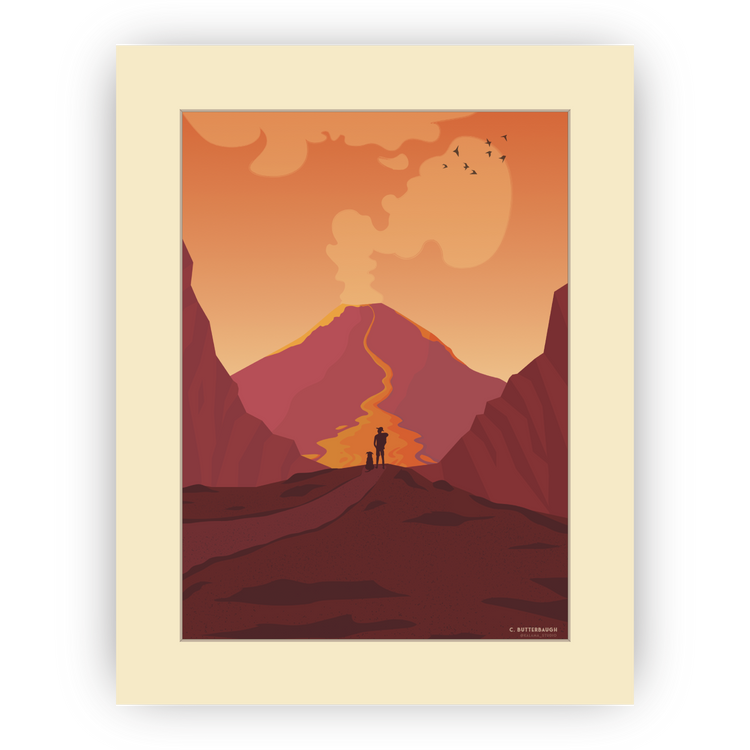 image of kilauea volcano art print